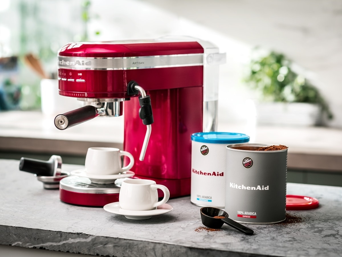 Kitchenaid nespresso coffee machine top
